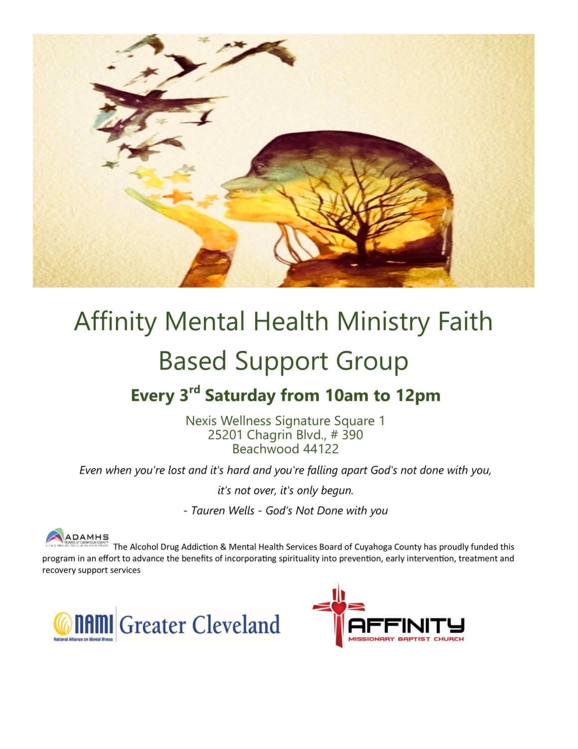Affinity Mental Health Ministry Faith Based Support Group @ Nexus Wellness Signature Square 1 | Beachwood | Ohio | United States